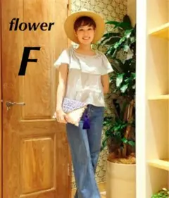 flower　フラワー　レーストップスカ　FREE　水色 　kastaneのサムネイル