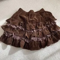 miki house フリル付きキュロットスカート 140cm