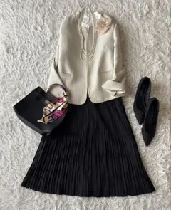 極美品♡エフデ ツイードジャケット L〜XLセットアップ 入学式 セレモニー