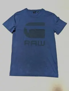 【G-STAR RAW】 美品！ネイビー ロゴTシャツ