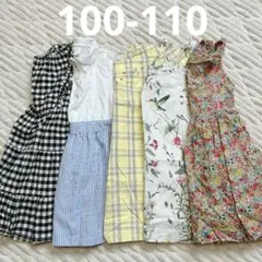 春夏ワンピース5枚 まとめ売り 女の子 110㎝ next コンビミニgap 他
