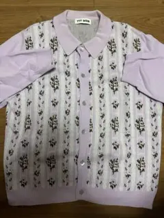 ttt_msw /ニットポロカーディガン Zooodle カーディガン Knit Polo Cardigan - ニットポロカーディガン