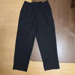 UNIQLO C イージーワイドテーパードパンツ ブラック