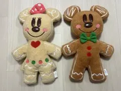 ミッキー&ミニー　ジンジャーブレッドマンぬいぐるみセット