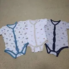 ベビーコンビ半袖肌着　80　男の子　綿100% 西松屋