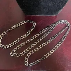 雑*ー様 【ステンレス】薄型喜平ネックレス&ブレスレットSET 夏向けキラキラ