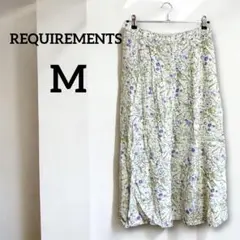 REQUIREMENTS 【M】花柄レーヨンスカート フレアスカート 花柄