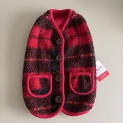 petstyle Fa*Fa 赤黒チェック フリース犬服　Ｌサイズのサムネイル