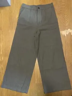 CLELソフトウールシミラーギャバジンストレートパンツ