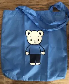 ファミリア トートバッグ　ブルー　エコバッグにも