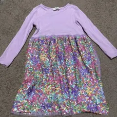 H&M 130cm ラメ付きワンピース　エイチアンドエム