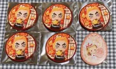 鬼滅の刃　煉獄杏寿郎　みに隊士　イースター　缶バッジ