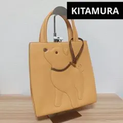 専用⭐︎未使用Kitamura ショルダーバッグ 猫モチーフ・ブルーレザー