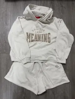 repipi armario フーディーショートパンツセット