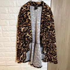 1Xヒョウ柄 カーディガン