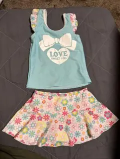 セパレート水着　120 リボン　花柄