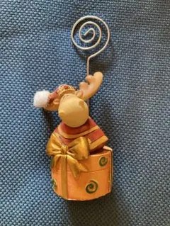 メモスタンド トナカイ 陶器 置物ドイツ クリスマスマーケット