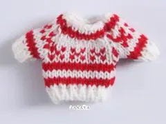 JANAYA オビツ11 ob11服　セーター　ニット　赤色雪柄　翌日発送