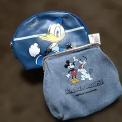 【2点セット】ディズニー ポーチ まとめ売り ミッキーマウス ドナルドダック
