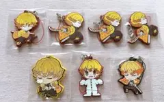 鬼滅の刃 我妻善逸 ラバーストラップ 7点セット