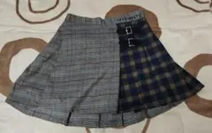 【値下げセール❢】LTXC MEETU チェック柄プリーツスカート★Mサイズ
