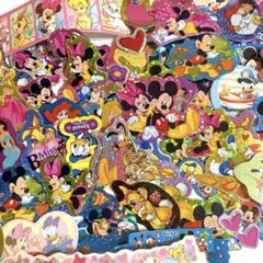 【50枚以上！】　フレークシール　ディズニー　まとめ売り　平成レトロ③