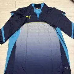 PUMA ピステ ウィンドブレーカー ネイビー/ライトブルー