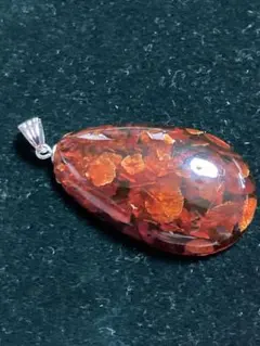 琥珀 ペンダント シルバー金具のサムネイル