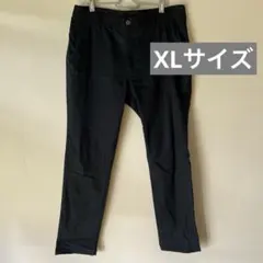 動きフィット綿ツイルゴルフパンツ ブラック ワークマン