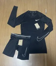 Nike Pro ブラックジャージ上下セット