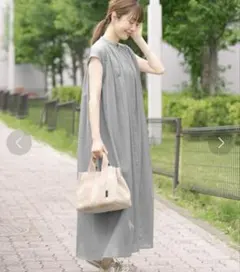 URBANRESEARCHSonnyLabel フレンチスリーブロングワンピース