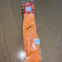 PUMA オレンジ ソックス 黒ストライプ