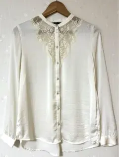 H&M レース　シアーシャツ　シアーブラウス