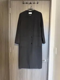 【M PREMIER】ロングコート 黒