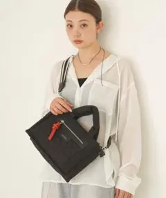 ブラック ショルダーバッグ トートバッグ 黒 THE CLE レザー 巾着 