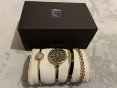 ANNE KLEIN ゴールド ブラック 時計