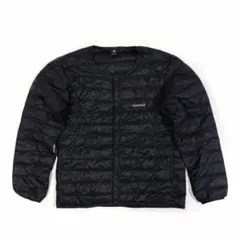 モンベル スペリオダウンラウンドネックジャケット カーディガン ブラック L