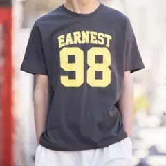 WEGO チャコールグレー ビックロゴ　Tシャツ Mサイズ