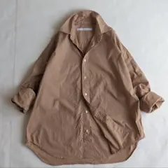 FRAMeWORK フレームワーク コットンシャツ 長袖 ベージュ 2023