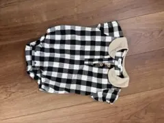 ペアマノン　ギンガムチェックロンパース　70cm