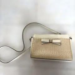 kate spade ケイトスペード リボンショルダーバッグ ラフィアのサムネイル