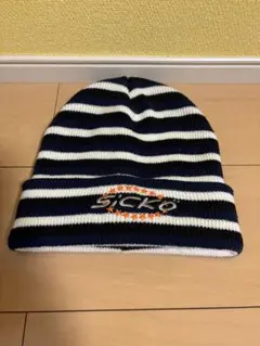 【大人気】【値下げ交渉可】SICKO ストライプ ニット帽　ビーニー