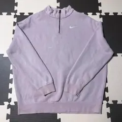 NIKE ハーフジップ スウェット スウッシュ 刺繍ロゴ ワンポイントロゴ