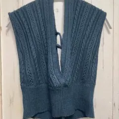 OLIVE des OLIVE ケーブル編みニットベスト