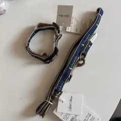 新品半額　犬用首輪・リードセット　Sサイズ　ネイビー