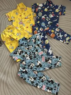 子供用パジャマセット 90-95cm ミッキー・ミニオン・宇宙
