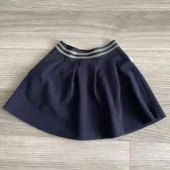 KP ネイビー フレア スカート110㎝　ポケットあり ウエストゴム
