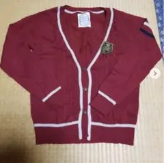 ☆赤いリブ編みカーディガン☆