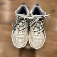 ASICS バスケットボールシューズ ホワイト/ティール　GELHOOP