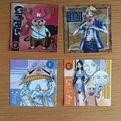 ワンピース　シール　４枚セット　サンジなど